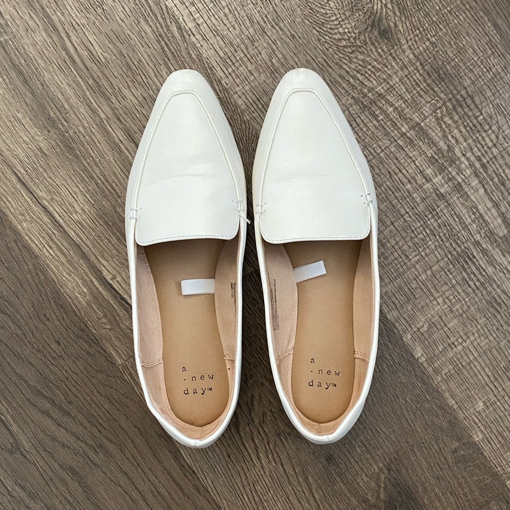 A New Day White Flats Minimalist Design